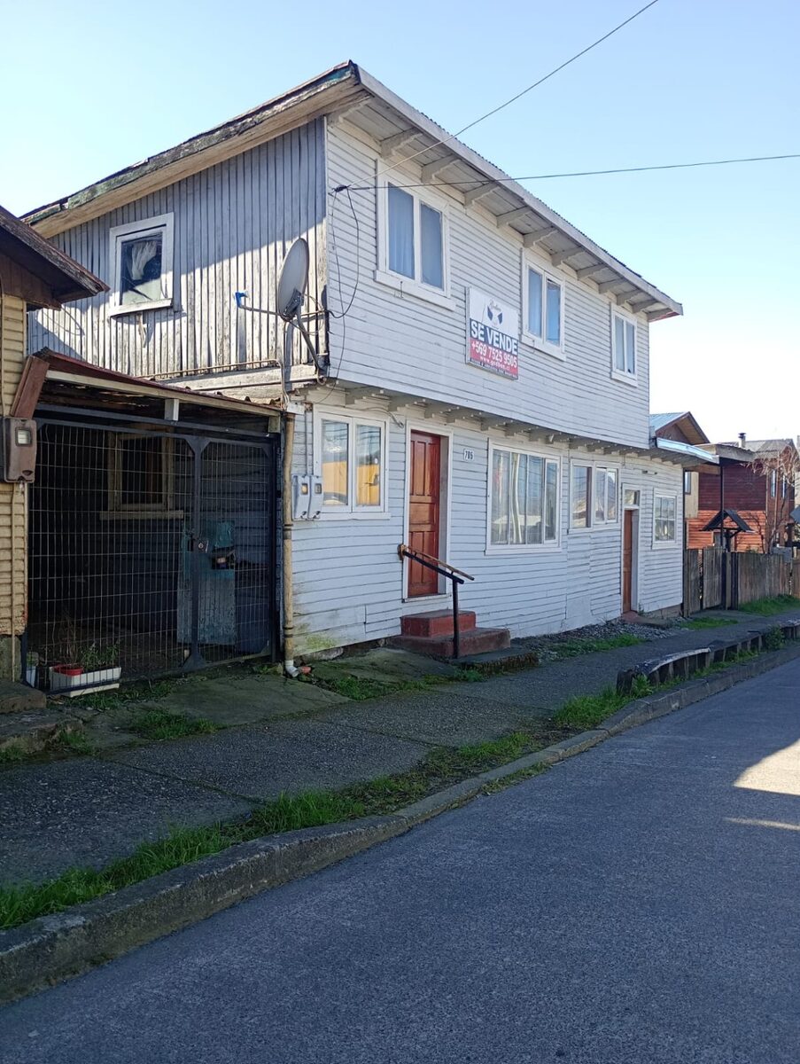 Fachada de propiedad urbana en Panguipulli